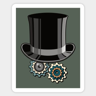 Victorian Mechanical Top Hat (Steampunk) Sticker